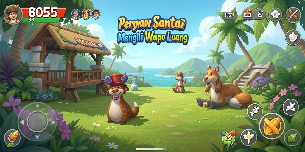 Tampilan menarik dari gameplay 8055 yang menghibur.
