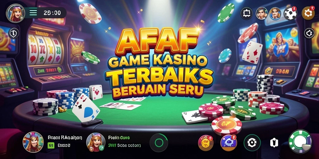 Tampilan antarmuka AFAF yang menarik dengan gameplay Kasino seru.