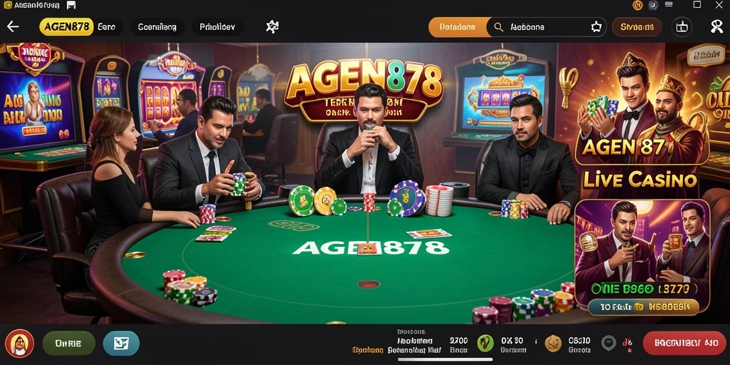 Tampilan gameplay AGEN878 yang mendebarkan dalam Live Casino.