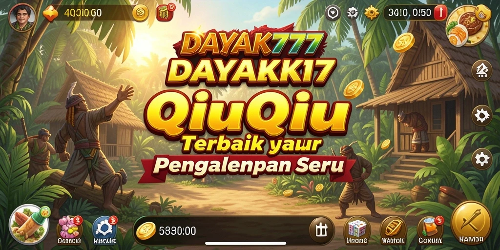 Menampilkan gameplay intens dari game QiuQiu DAYAK777