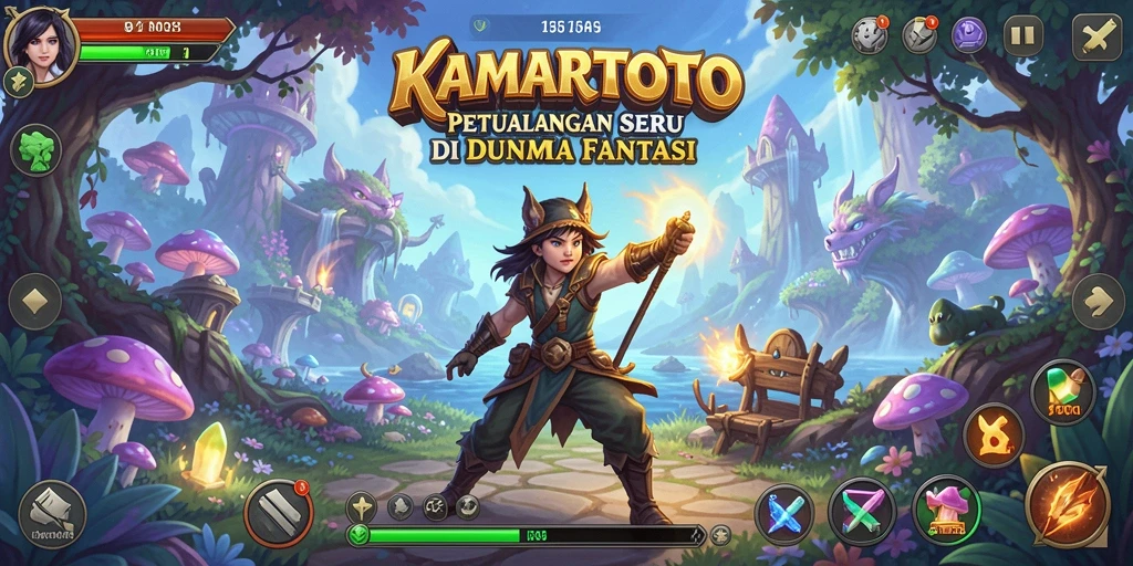 Screenshot KAMARTOTO menampilkan karakter utama dalam aksi di dunia petualangan yang menawan.