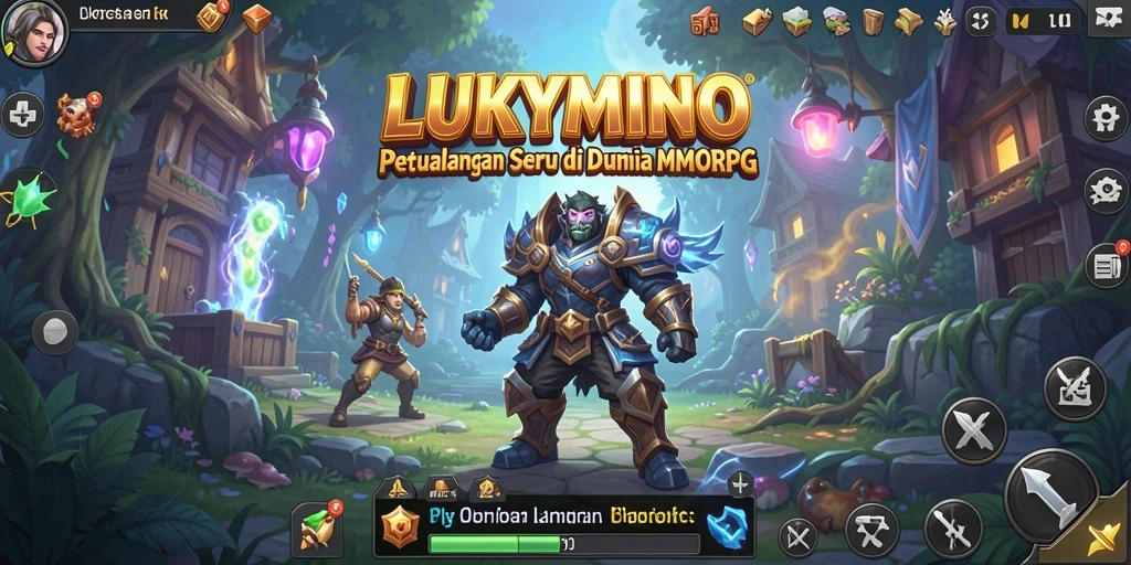 Tampilan gameplay LUKYMINO dengan aksi seru dan grafis menawan.