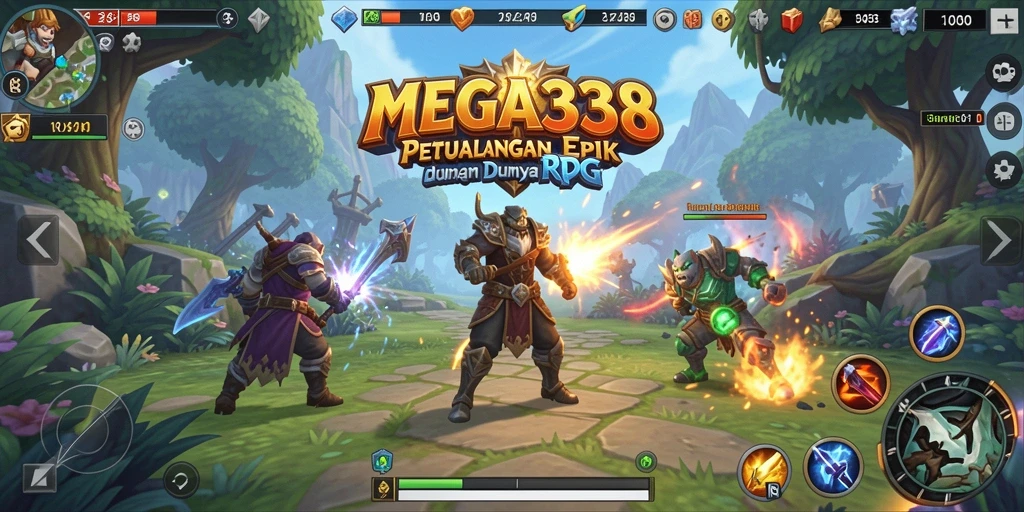Gameplay MEGA338 menunjukkan pertarungan yang dinamis dan dunia yang luas untuk dijelajahi.