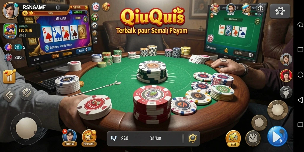 Tampilan gameplay QiuQiu yang seru di RSNGAME.