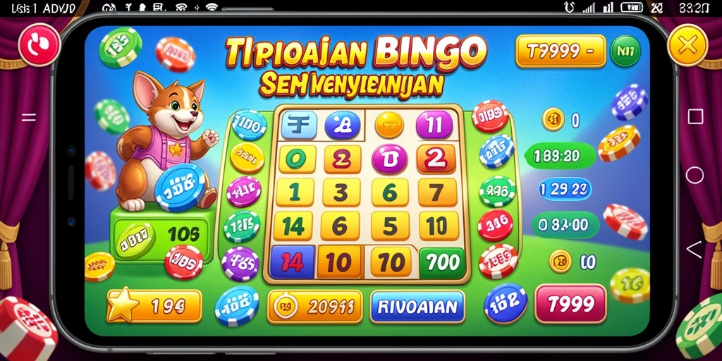 Screenshot T9999 menampilkan gameplay Bingo yang menyenangkan dan interaktif.