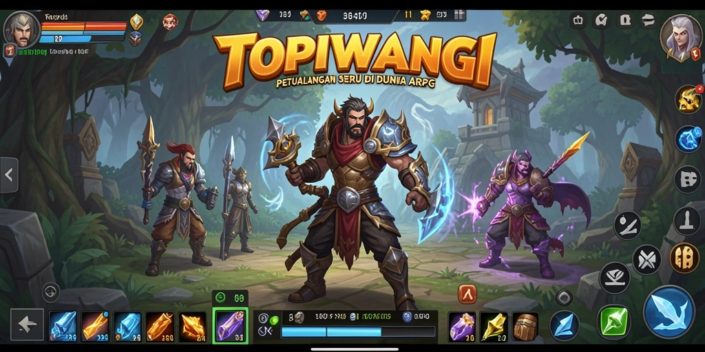Tampilkan aksi seru dalam permainan ARPG TOPIWANGI