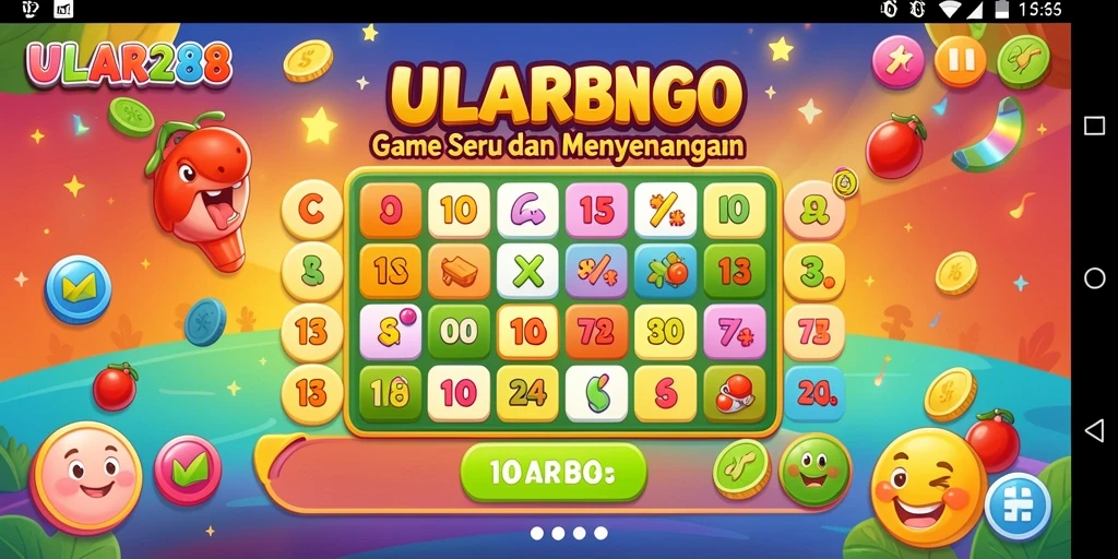 Tampilan menarik dari gameplay Bingo di ULAR288.